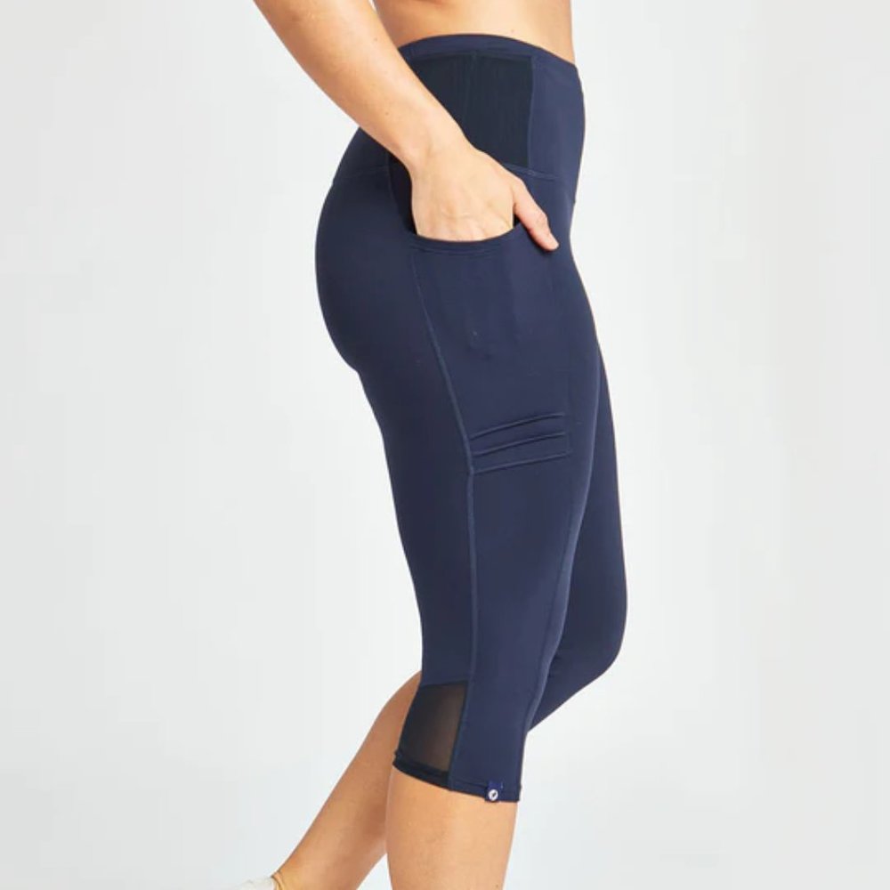 Oiselle - Pocket Jogger Knickers - Blue/Teal - 6